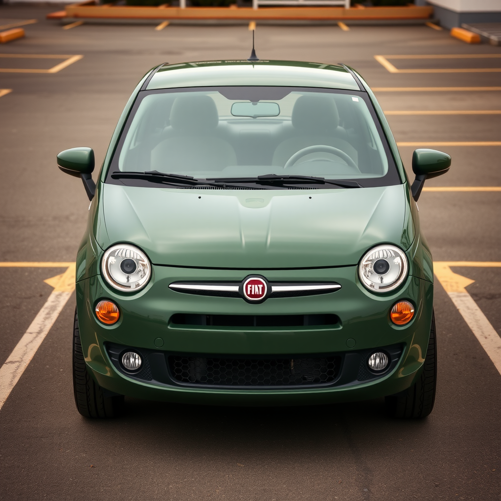 Fiat Palio sedán verde oscuro, vista completa en estacionamiento, diseño italiano clásico, conocido por su durabilidad y bajo mantenimiento
